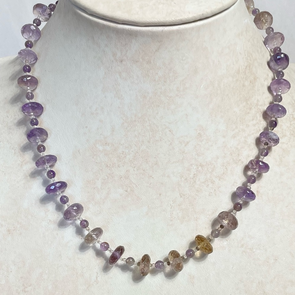 Amethyst and Topaz necklace